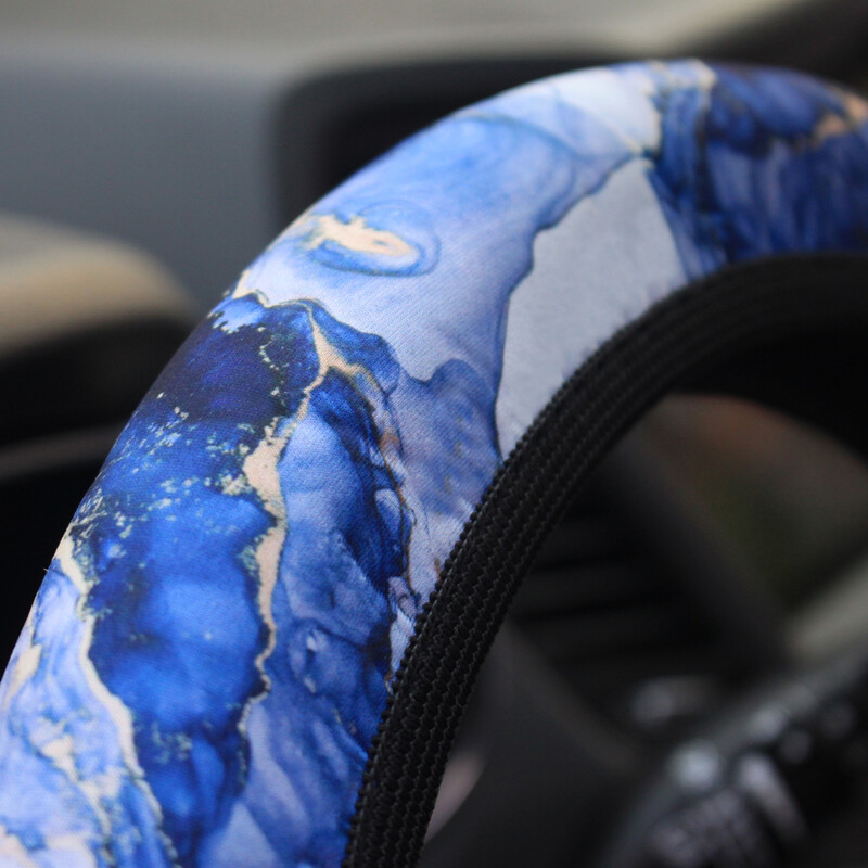 Νέο μελάνι καλύμματος τιμονιού αυτοκινήτου χωρίς εσωτερικό δακτύλιο, λάστιχο, ελαστικό πλυμένο πανί, κάλυμμα λαβής, διασυνοριακό ηλεκτρονικό εμπόριο