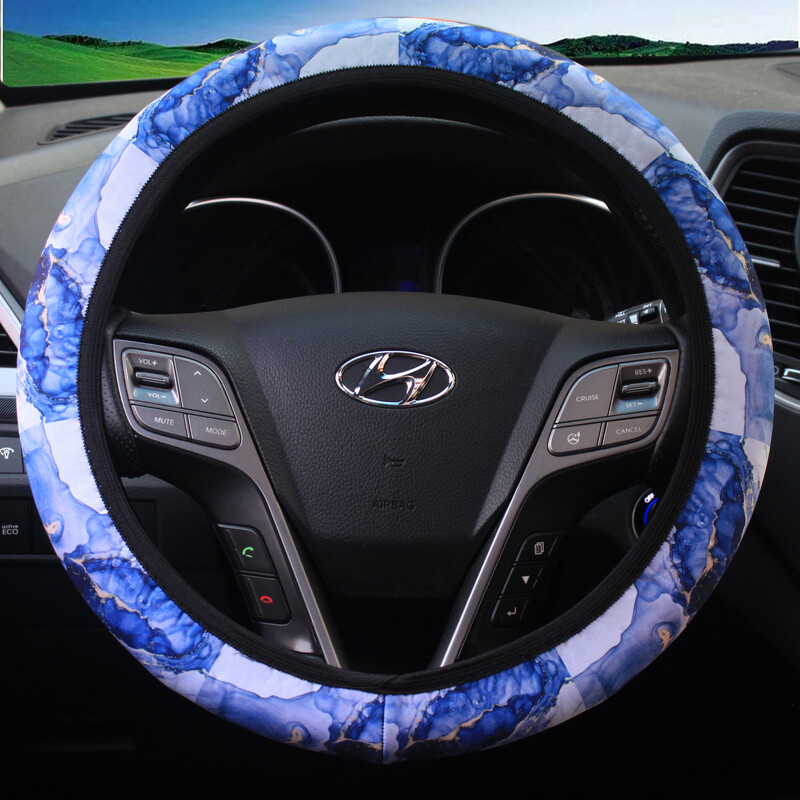 Νέο μελάνι καλύμματος τιμονιού αυτοκινήτου χωρίς εσωτερικό δακτύλιο, λάστιχο, ελαστικό πλυμένο πανί, κάλυμμα λαβής, διασυνοριακό ηλεκτρονικό εμπόριο