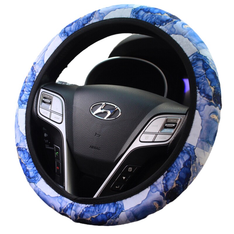 Νέο μελάνι καλύμματος τιμονιού αυτοκινήτου χωρίς εσωτερικό δακτύλιο, λάστιχο, ελαστικό πλυμένο πανί, κάλυμμα λαβής, διασυνοριακό ηλεκτρονικό εμπόριο