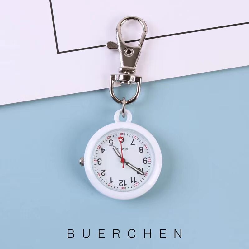 Raktų pakabukas Laikrodis Slaugės laikrodis Moterų egzaminas Mielas kvarcinis laikrodis Studentų gydytojo kišeninis laikrodis