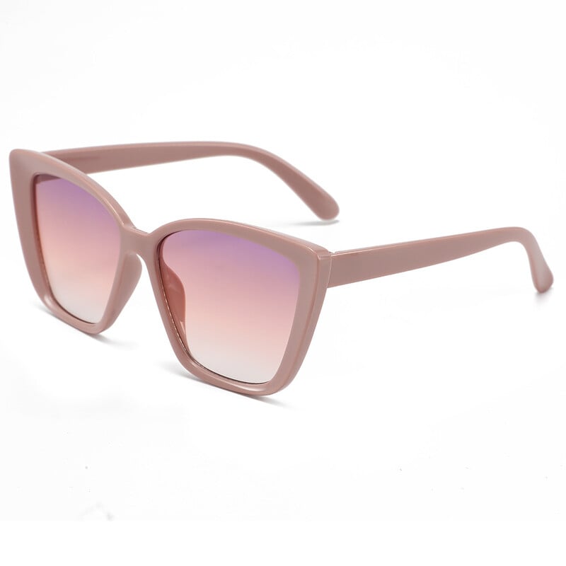 Европейски и американски прости дамски слънчеви очила с големи рамки в един и същи стил, универсален желеобразен цвят, модни слънчеви очила за 2024 г. улична стрелба през граница