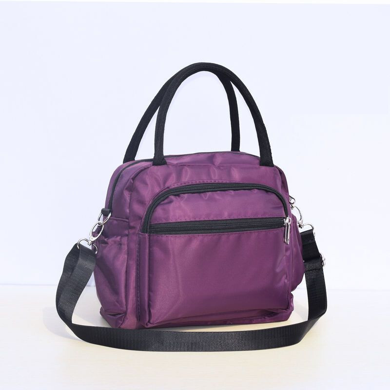 Дамска чанта едноцветна месинджър чанта дебела водоустойчива чанта за мама Малка чанта за едно рамо от плат Оксфордска чанта за ръчно съхранение