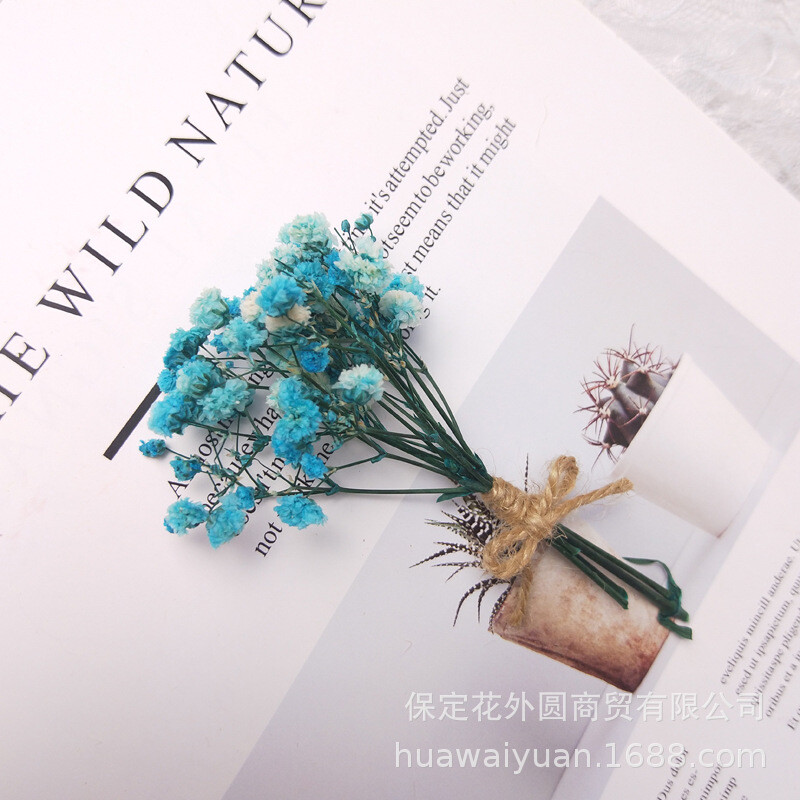 Мини букет от изсушени цветя Декорация от рози Подаръчна кутия Декорация на картички Направи си сам Материали Фотографски реквизит Подарък за цветя