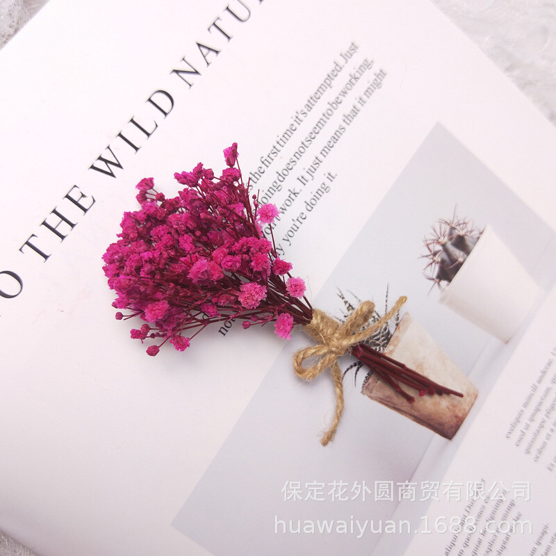 Мини букет от изсушени цветя Декорация от рози Подаръчна кутия Декорация на картички Направи си сам Материали Фотографски реквизит Подарък за цветя