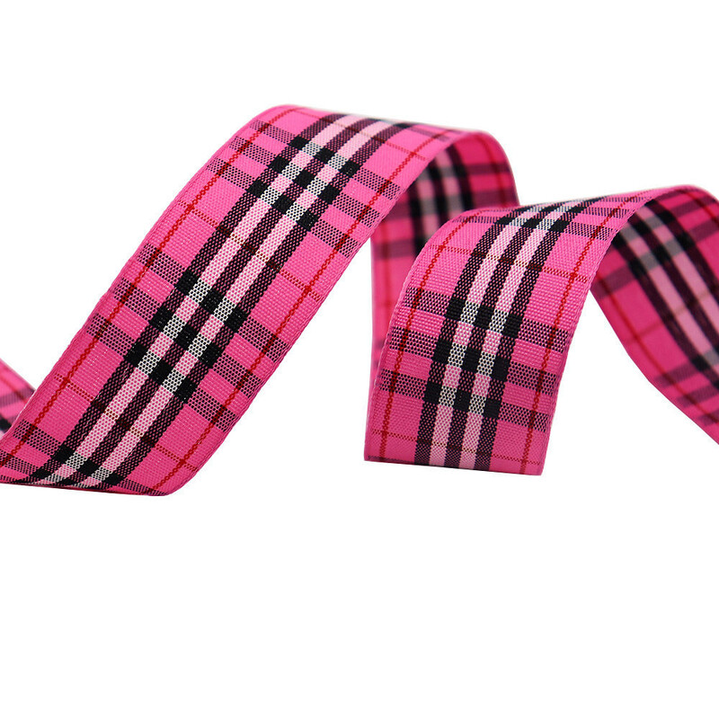 Карирана панделка, плетена панделка Направи си сам, коледна сцена, украса, опаковка за подаръци, панделка, лента за украса за печене