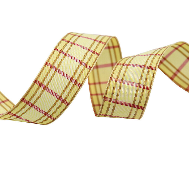 Карирана панделка, плетена панделка Направи си сам, коледна сцена, украса, опаковка за подаръци, панделка, лента за украса за печене