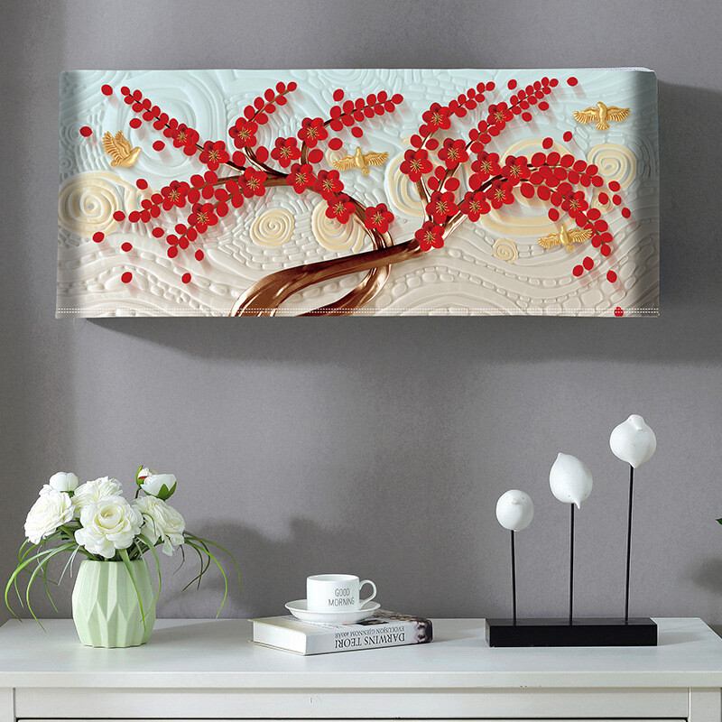 Nenuimkite oro kondicionieriaus dangtelio, kai jį įjungiate ir pakabinkite miegamajame kūrybingas naujas modelis nenuimkite oro kondicionieriaus dangtelio, kai įjungiate oro kondicionieriaus dangtelį nuo dulkių namų dekoravimui