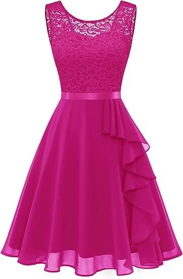 2025 Нова рокля за рожден ден в европейски и американски стил Дантелена мрежеста рокля без ръкави Дълга вечерна рокля 