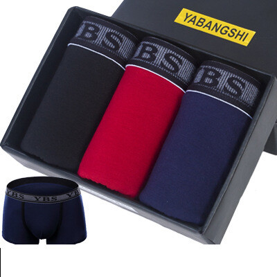 Vyriški apatiniai 100% medvilnės populiarūs vyriški bokseriai su vidurio juosmens aukščiausios klasės modernia madinga dėžute