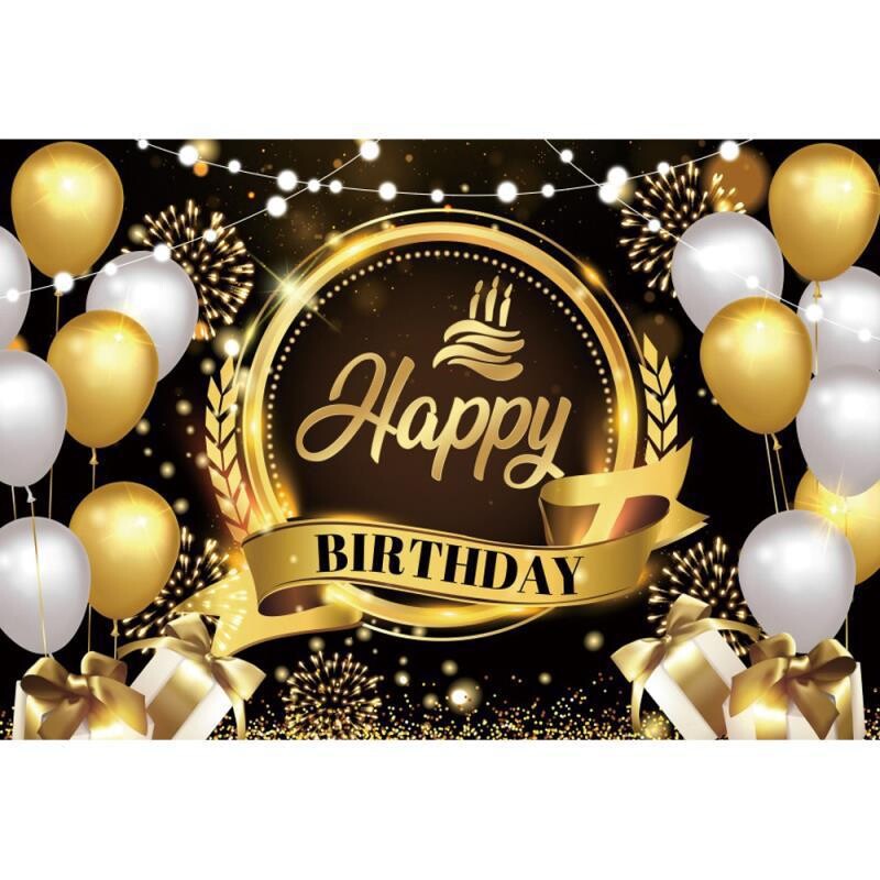 Tarpvalstybinis naujas juodo aukso pakabinamas audinys užsienio prekybos gimtadienio fono audinio dekoravimo reklamjuostės vakarėlio išdėstymas