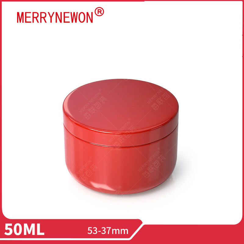 50 ml aliuminio arbatos skardinė 53*37 mm maža arbatos skardinė aliuminio skardinė su apvaliu dugnu vidiniu dangteliu sagtimi kavos aliuminio skardinė sandėlyje