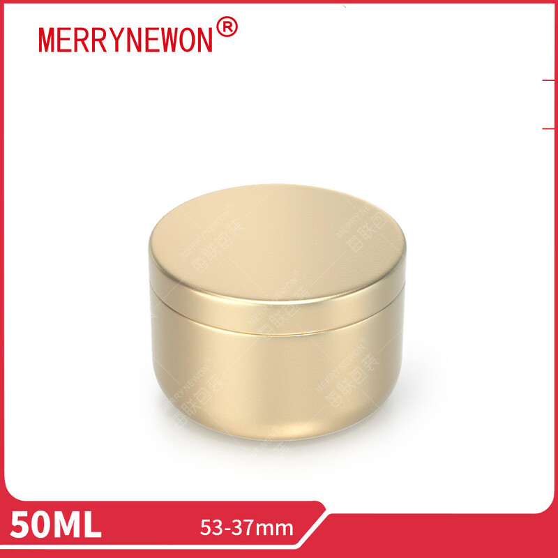 50 ml aliuminio arbatos skardinė 53*37 mm maža arbatos skardinė aliuminio skardinė su apvaliu dugnu vidiniu dangteliu sagtimi kavos aliuminio skardinė sandėlyje