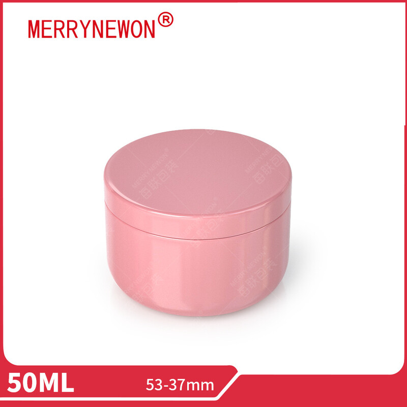 50 ml aliuminio arbatos skardinė 53*37 mm maža arbatos skardinė aliuminio skardinė su apvaliu dugnu vidiniu dangteliu sagtimi kavos aliuminio skardinė sandėlyje