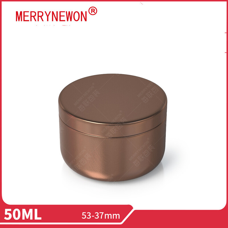 50 ml aliuminio arbatos skardinė 53*37 mm maža arbatos skardinė aliuminio skardinė su apvaliu dugnu vidiniu dangteliu sagtimi kavos aliuminio skardinė sandėlyje