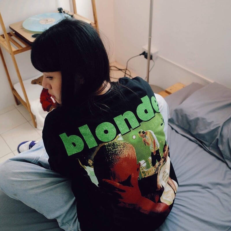 Свободна тениска Frank Ocean за мъже и жени с улична личност от чист памук с къси ръкави, модерна тениска на американската марка