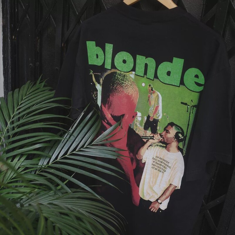 Свободна тениска Frank Ocean за мъже и жени с улична личност от чист памук с къси ръкави, модерна тениска на американската марка