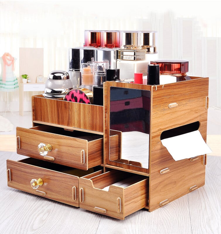 Liela masku uzglabāšanas kaste no ražotāja DIY koka juvelierizstrādājumu kastītes