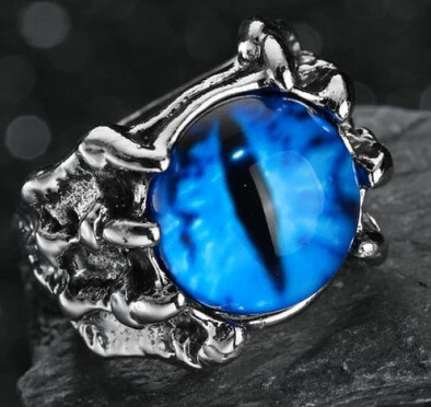 Europos ir Amerikos tarpvalstybiniai karštai parduodami gyvatės formos papuošalai, vingiuotas juodas plokščias brangakmenio žiedas, vyriškas retro rašto atviras žiedas