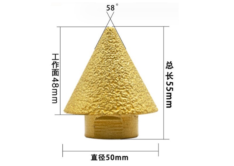 Dijamantni alat za košenje pločica razvrtač za mramor kutna brusilica koso brušenje svrdlo brusna glava veleprodaja