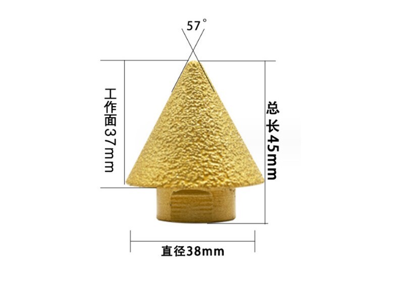 Dijamantni alat za košenje pločica razvrtač za mramor kutna brusilica koso brušenje svrdlo brusna glava veleprodaja