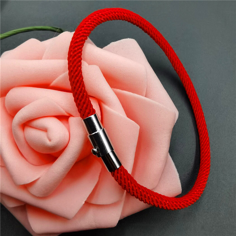 3MM еднослойна плетена гривна от миланска тел червена двойка гривна магнитна катарама гривна подарък магазин за бижута