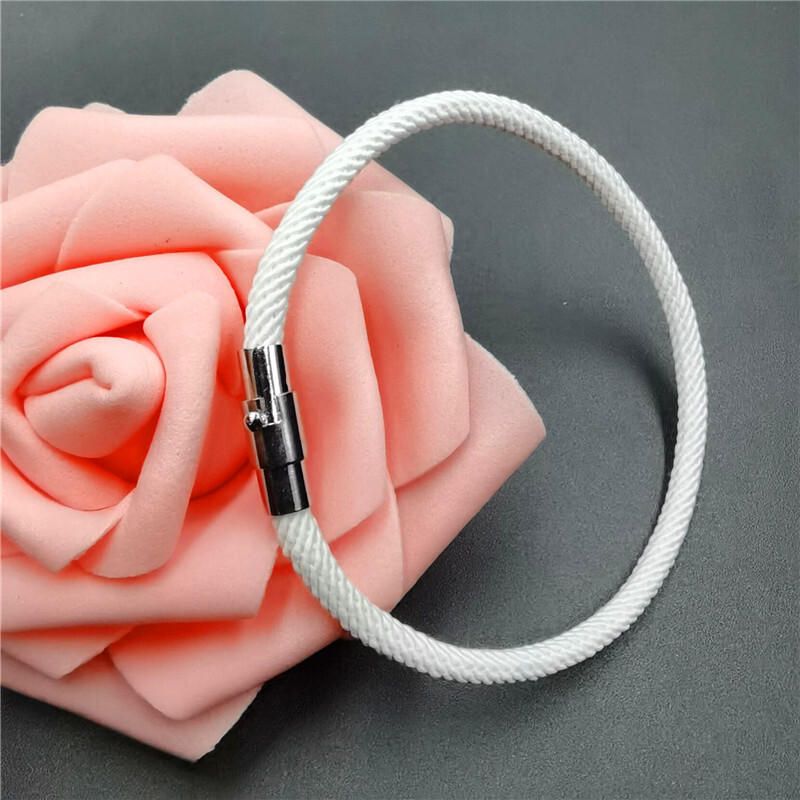 3MM еднослойна плетена гривна от миланска тел червена двойка гривна магнитна катарама гривна подарък магазин за бижута