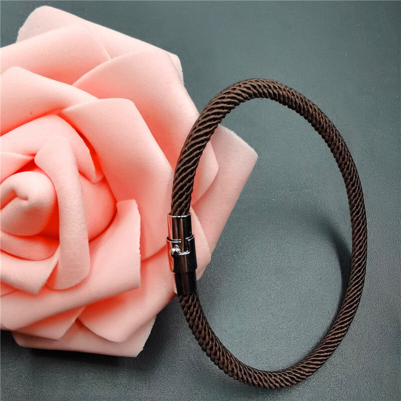 3MM еднослойна плетена гривна от миланска тел червена двойка гривна магнитна катарама гривна подарък магазин за бижута