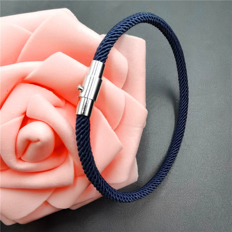 3MM еднослойна плетена гривна от миланска тел червена двойка гривна магнитна катарама гривна подарък магазин за бижута