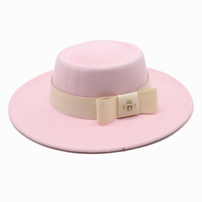 Nauja britiška elegantiška žiedo formos įgaubta vilnonė plokščia kepurė 8,5 cm vyriška ir moteriška madinga vilnonė plokščia kepurė