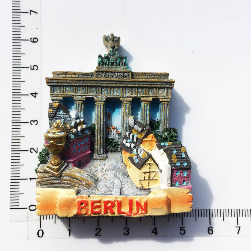 Europos turistiniai miestai šaldytuvo magnetai vaizdingos vietos memorialiniai amatai 3D trimačiai dervos magnetiniai lipdukai