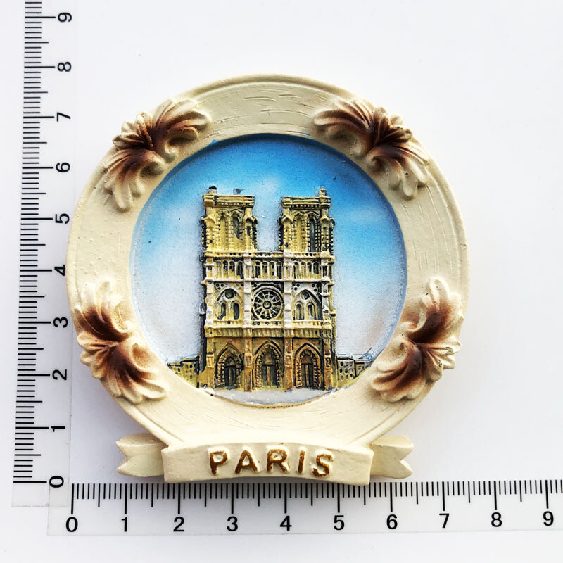 Europos turistiniai miestai šaldytuvo magnetai vaizdingos vietos memorialiniai amatai 3D trimačiai dervos magnetiniai lipdukai