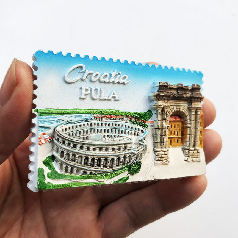 Europos turistiniai miestai šaldytuvo magnetai vaizdingos vietos memorialiniai amatai 3D trimačiai dervos magnetiniai lipdukai