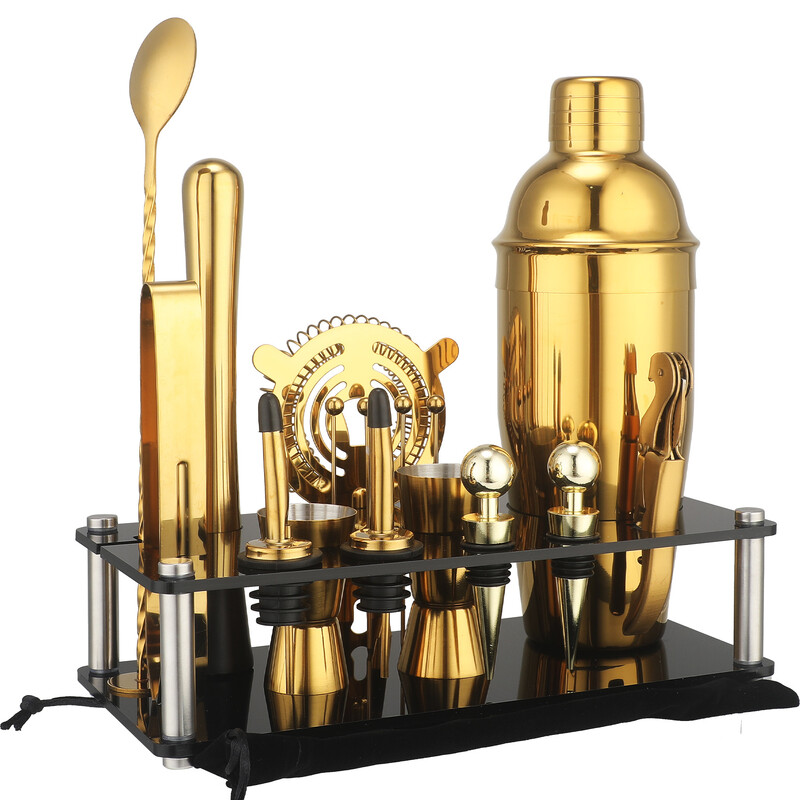 Kūrybinis barmeno įrankių rinkinys kokteilių nešiojamų vyno plaktuvų rinkinys, kombinuotas nešiojamas vyno įrankių rinkinys