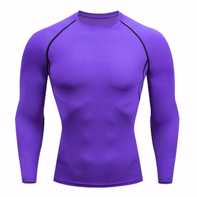 Fitneso pėdkelnės vyriškos, kvėpuojančios, prakaitą sugeriančios, greitai džiūstančios krepšinio futbolas ilgomis rankovėmis bėgiojantis aukšto elastingumo suspaudimo treniruoklis