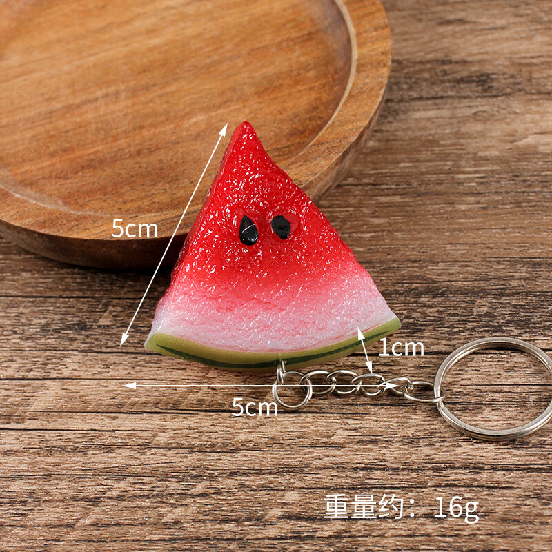 PVC симулация миниатюрен плод модел ягода портокал ключодържател чанта висулка миниатюрна игра на храна Домашни играчки