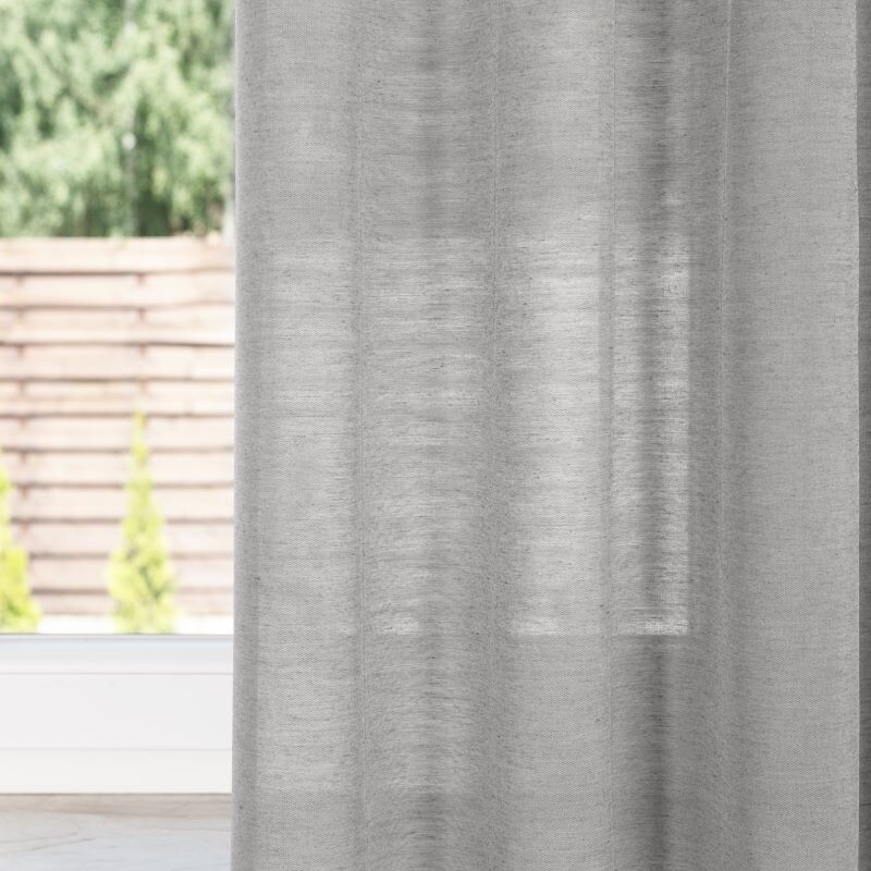 ДЪЛГО ПЕРДЕ ВОАЛ  1 БРОЙ С ШИРОКА ШИРИТ ЛЕНТА СИВ 100% 145/300 СМ ПОЛИЕСТЕР