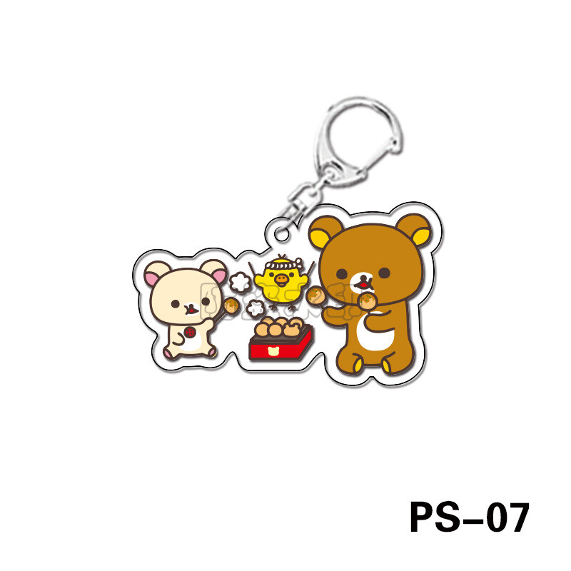 Akrüülist kahepoolne lamineeritud läbipaistev võtmehoidja koomiksianimatsioon õpilase kingikott ripats mängu välisseade