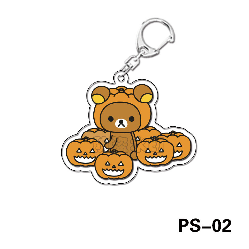 Akrüülist kahepoolne lamineeritud läbipaistev võtmehoidja koomiksianimatsioon õpilase kingikott ripats mängu välisseade