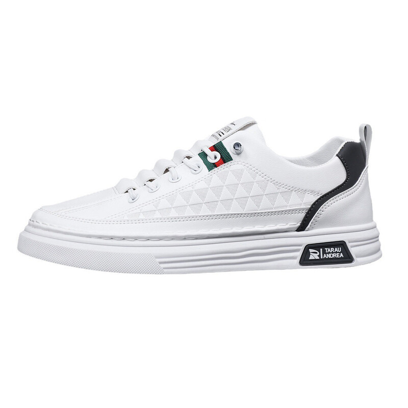 2025 m. rudens naujo stiliaus batai vyriški modernūs batai universalūs vyriški balti užsegami batai korėjietiško stiliaus kvėpuojantys laisvalaikio sportbačiai vyriški