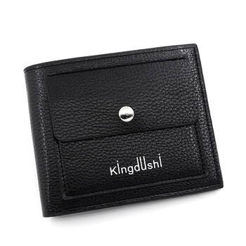 Kingdushi мъжки къс спортен портфейл моден ежедневен мъжки портфейл с цип с голям капацитет слот за много карти