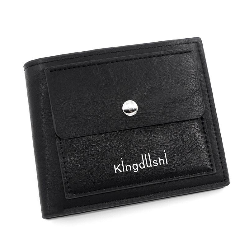 „Kingdushi“ vyriška trumpa sportinė piniginė Madinga laisvalaikio vyriškos piniginės užtrauktukas, didelės talpos kelių kortelių lizdai