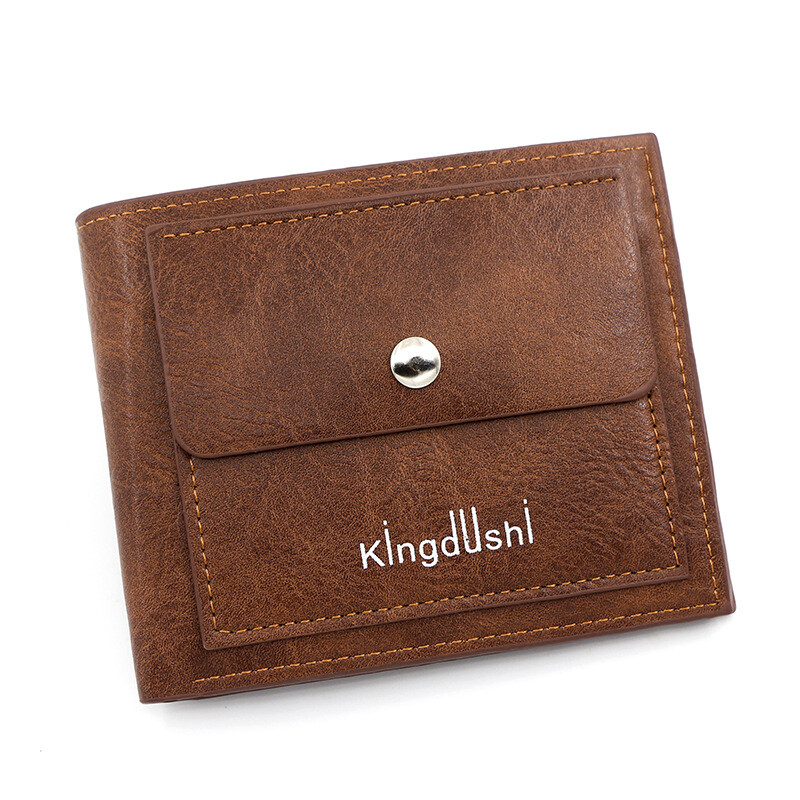 „Kingdushi“ vyriška trumpa sportinė piniginė Madinga laisvalaikio vyriškos piniginės užtrauktukas, didelės talpos kelių kortelių lizdai