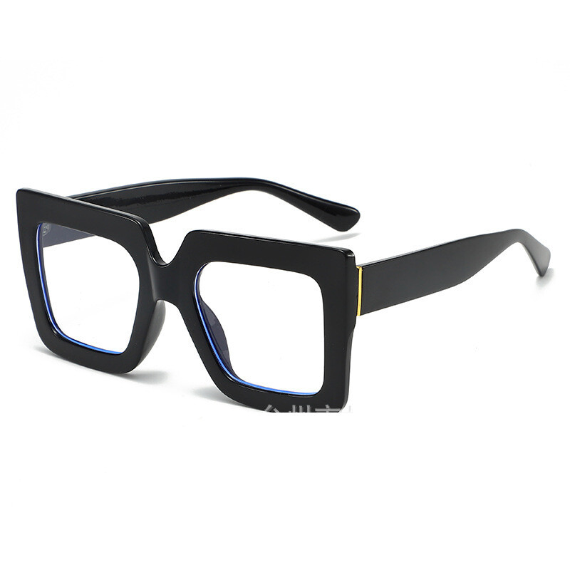 Трансгранични нови европейски и американски модерни личностни очила за четене с големи рамки, модни очила за четене с леопардов принт, съвпадащи по цвят против синя светлина, на едро