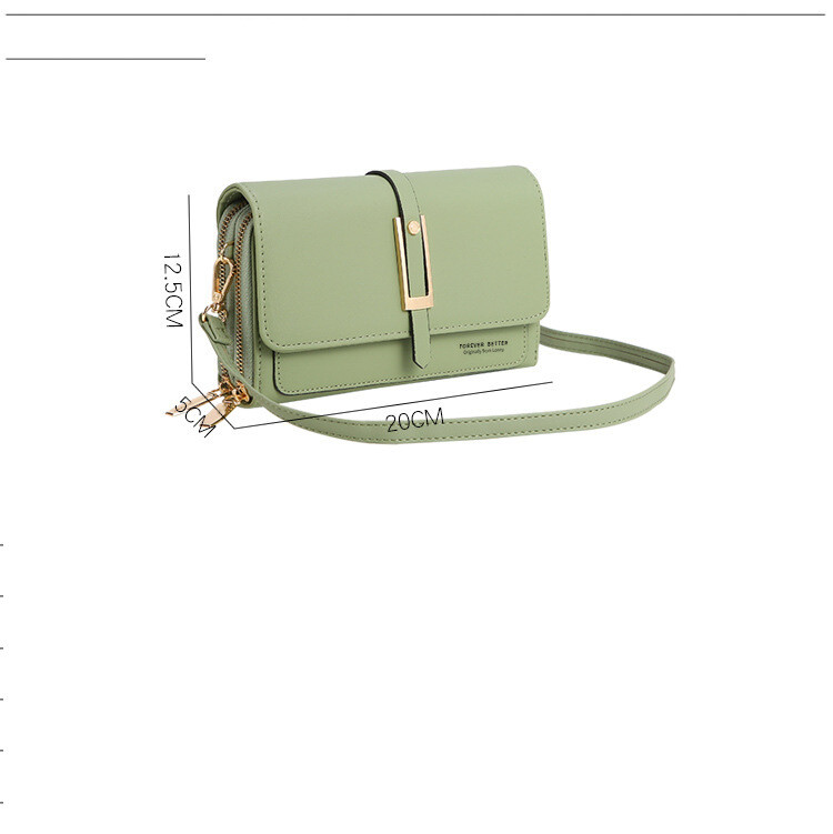 Lonny нов портфейл чанта за мобилен телефон модерна модна многофункционална малка квадратна чанта в корейски стил Универсална ретро чанта за през рамо