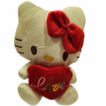 Играчка Хелоу Кити, Плюшена, Червено сърце, 20 см