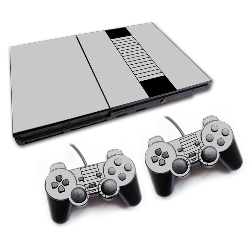 Piemērota Sony PS2 slim mašīnas uzlīmei PS2slim uzlīmei PS2 ķermeņa sāpju uzlīmei PS2 slim7W uzlīmei