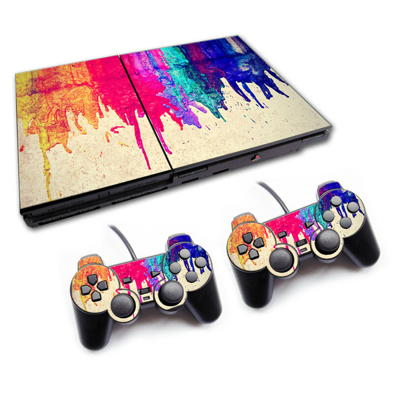 Piemērota Sony PS2 slim mašīnas uzlīmei PS2slim uzlīmei PS2 ķermeņa sāpju uzlīmei PS2 slim7W uzlīmei