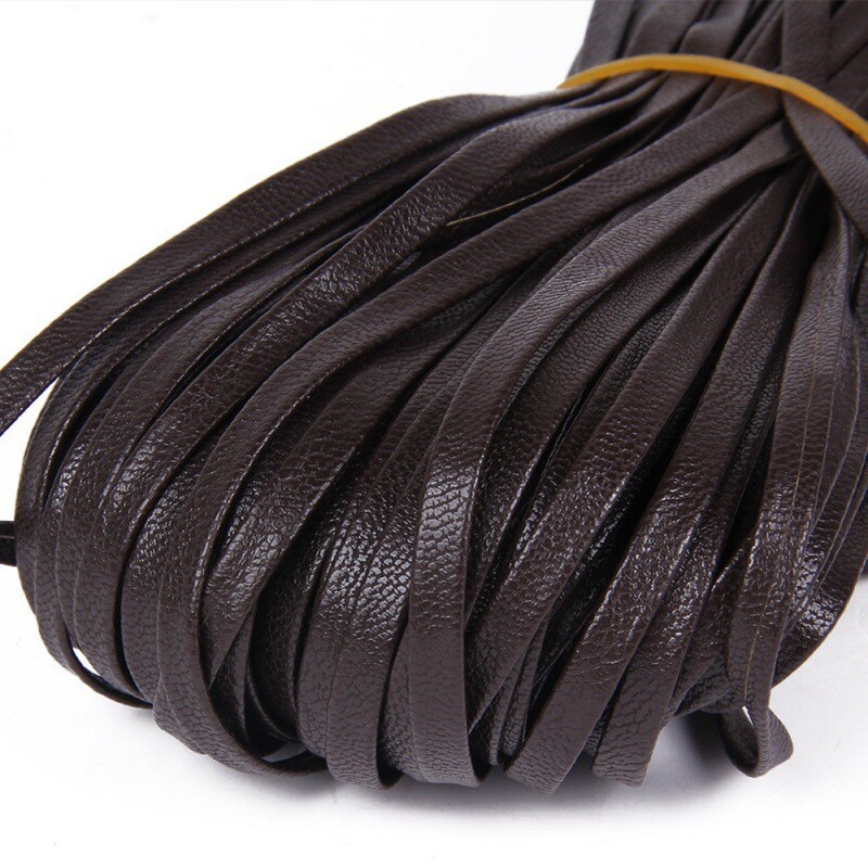 5 mmPU dvigubas odinis dirželis, avikailio imitacija, odinė virvė, sulankstytas dirželis "pasidaryk pats" grandinėlė, kaklo dirželis, drabužių priedai