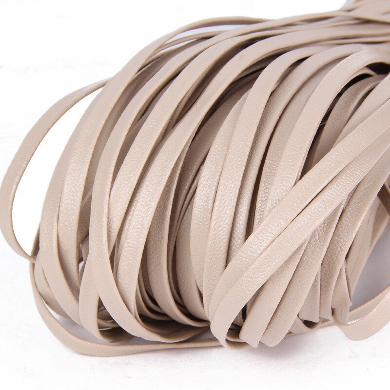 5 mmPU dvigubas odinis dirželis, avikailio imitacija, odinė virvė, sulankstytas dirželis "pasidaryk pats" grandinėlė, kaklo dirželis, drabužių priedai