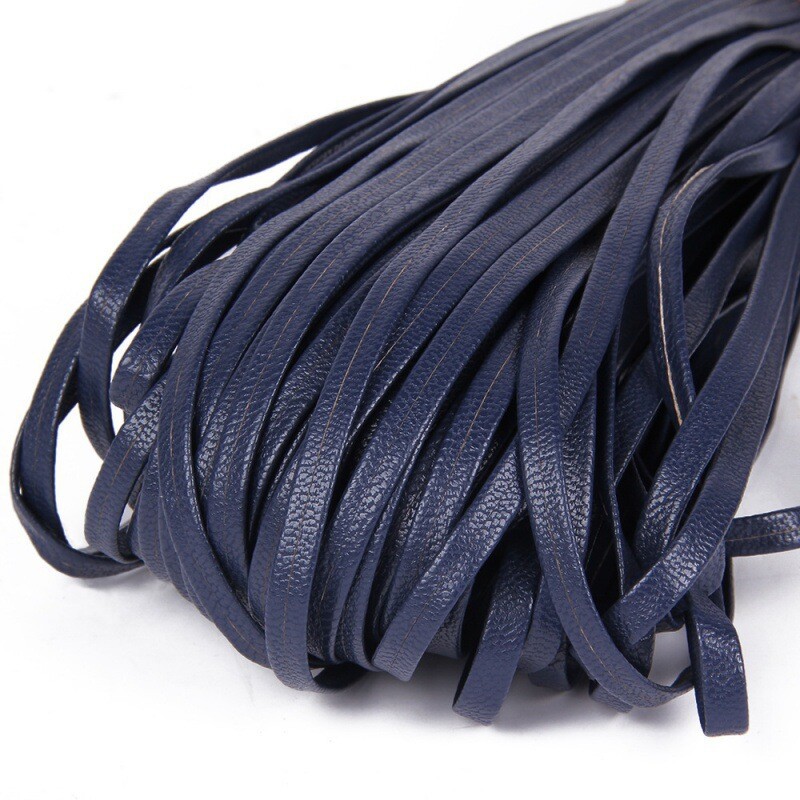 5 mmPU dvigubas odinis dirželis, avikailio imitacija, odinė virvė, sulankstytas dirželis "pasidaryk pats" grandinėlė, kaklo dirželis, drabužių priedai